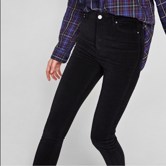 ZARA Velvet Skinny Pants - Picture 6 of 7